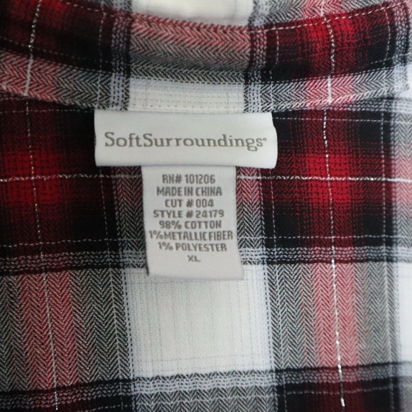 Soft Surroundings Fall Favorite Plaid Tunic NWOT - Picture 5 of 5